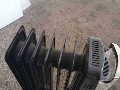 Pelonis Oil Filled Radiator Heater - Portable, Black, Digital Controls