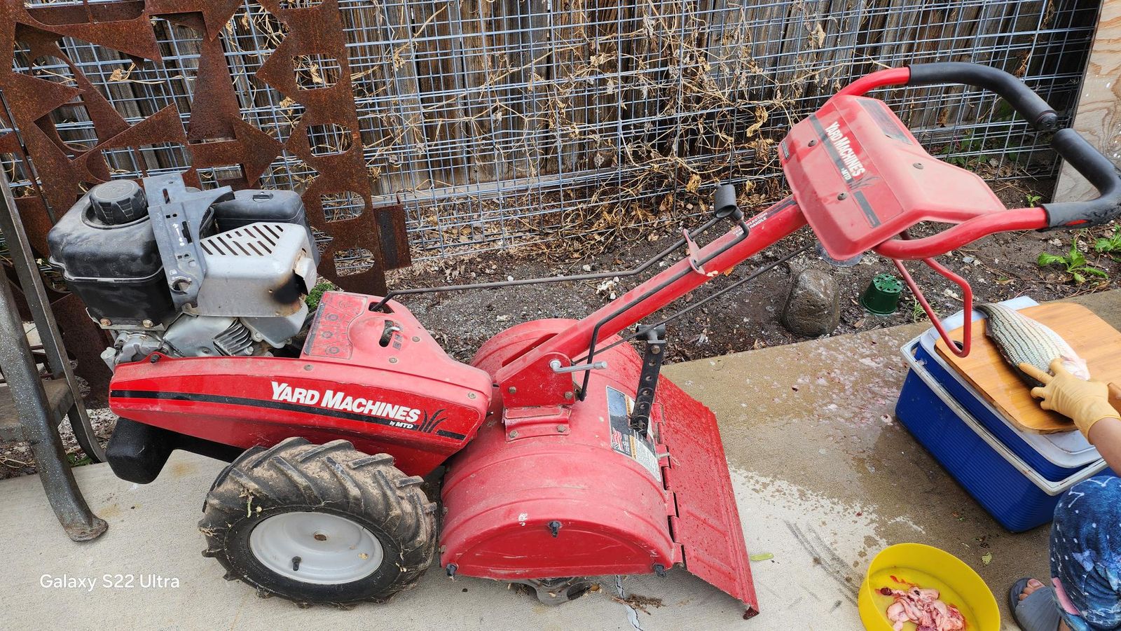 Yard Machines Tiller