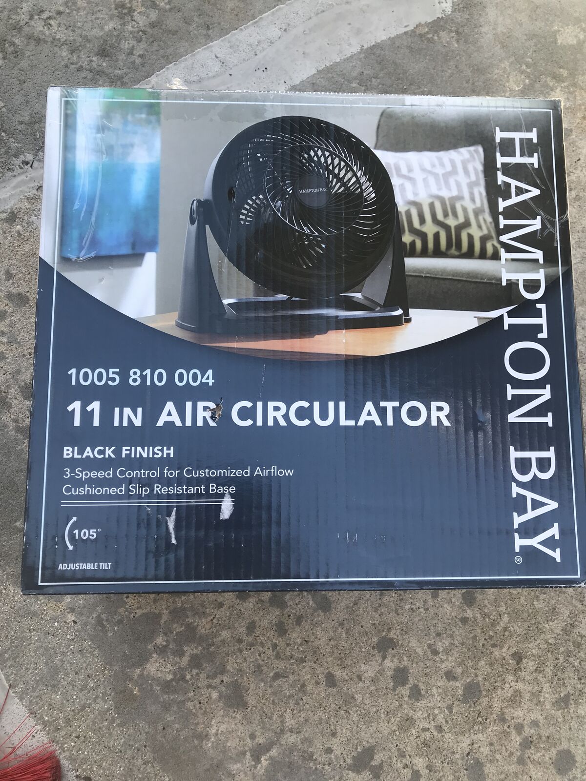 new hampton bay 11" fan air circulator