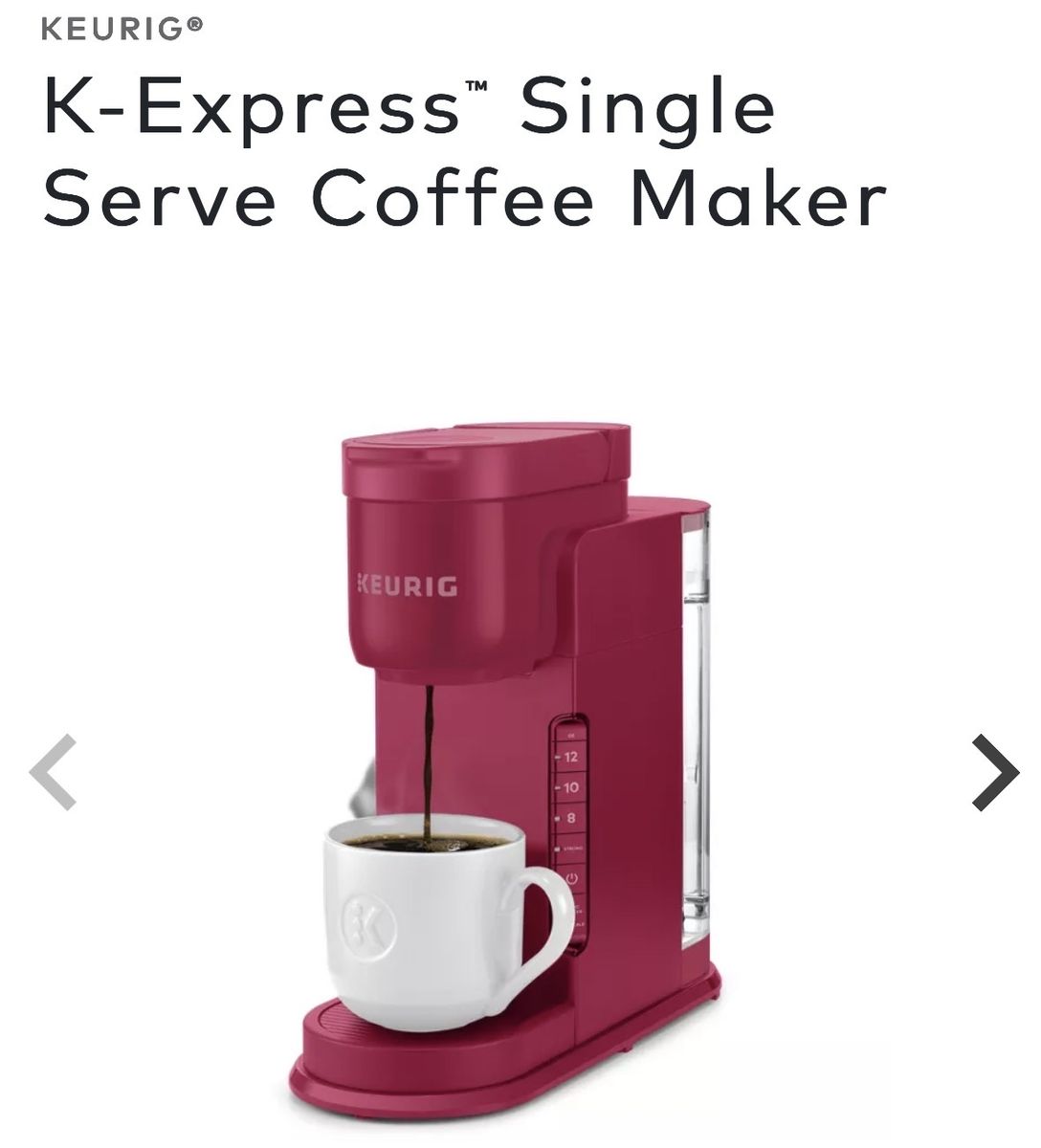 Keurig Single Serve Coffee Maker Berry Model