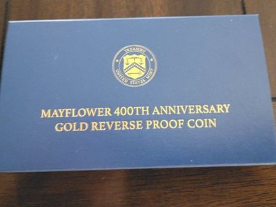 US Mint 2020 Mayflower 400th Anniversary $10 Gold Reverse Proof Coin Set