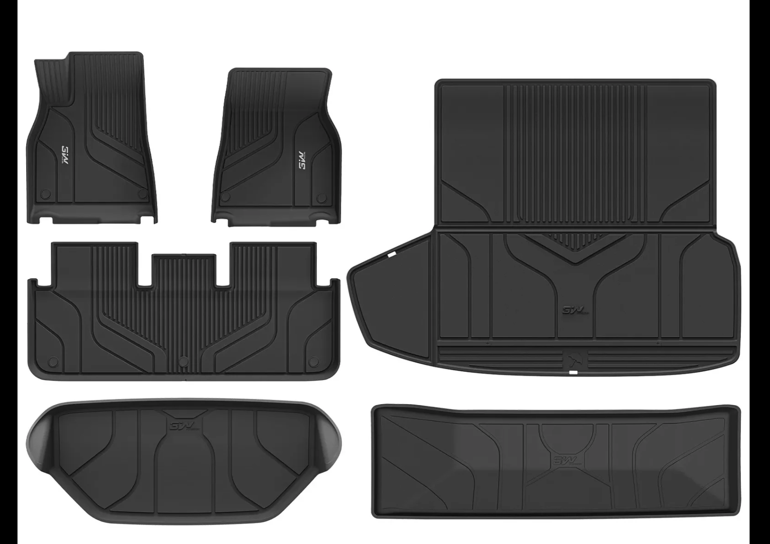 New in Box, 3W Tesla Model S 2022-2025 Custom Floor Mats & Trunk Mats