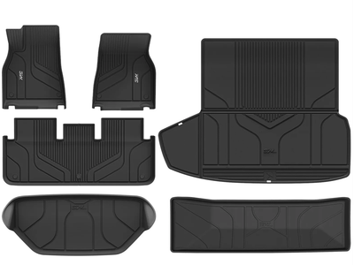 New in Box, 3W Tesla Model S 2022-2025 Custom Floor Mats & Trunk Mats