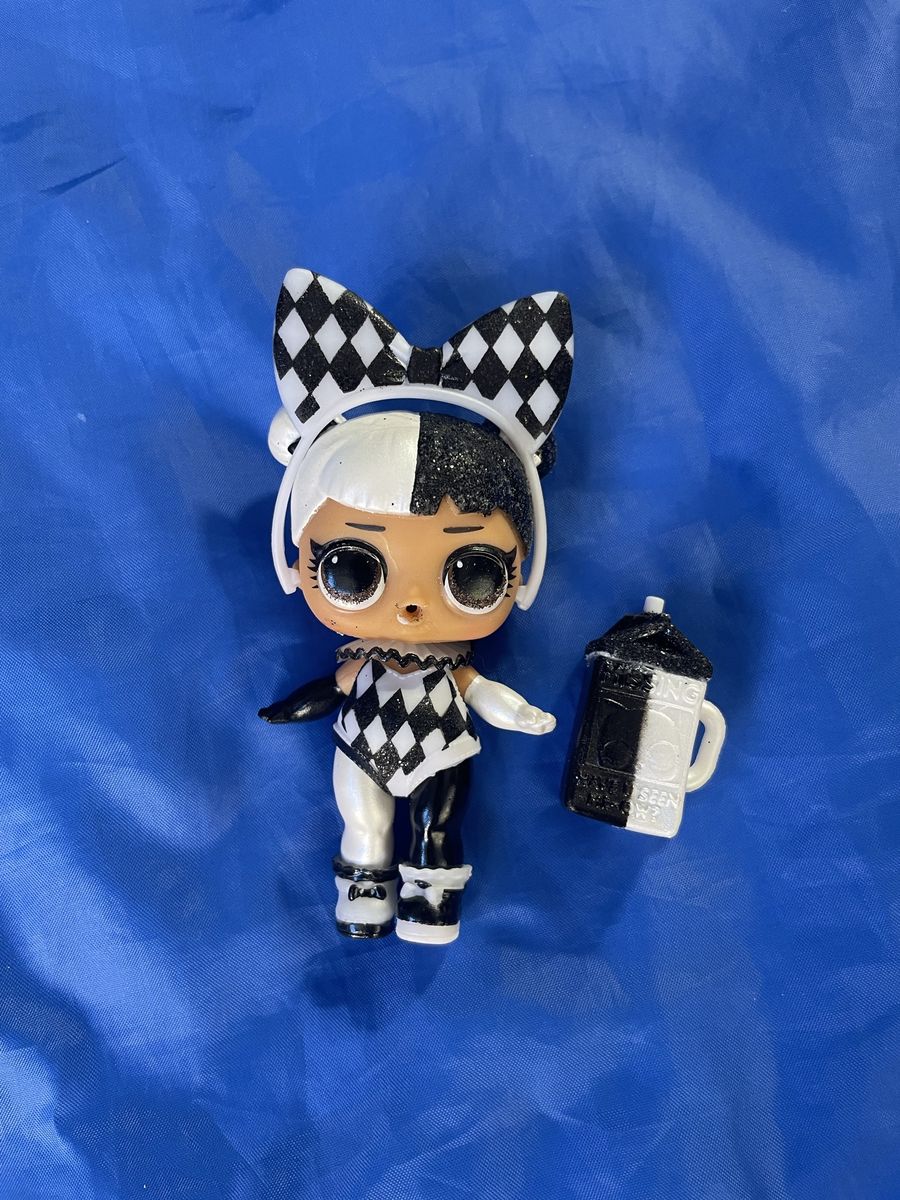 LOL Surprise Lights Glitter Harlequin Girl Doll with Bottle - Incomplete