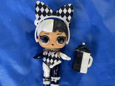 LOL Surprise Lights Glitter Harlequin Girl Doll with Bottle - Incomplete