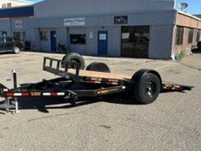 7X14 Ft Tilt Deck Over Flat Trailer