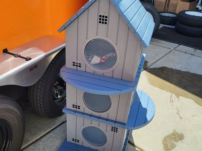Indoor/Outdoor Small Pet 3 Story House* Blue/Gray
Qty-1
