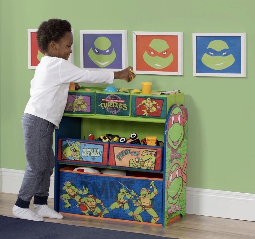 Teenage Mutant Ninja Turtles Toy Wood Organizer