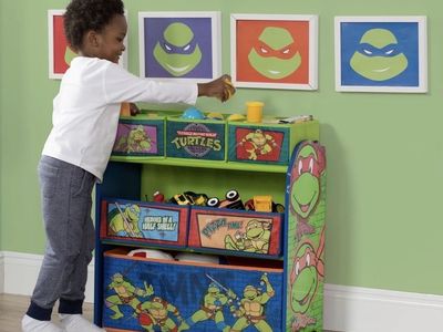 Teenage Mutant Ninja Turtles Toy Wood Organizer