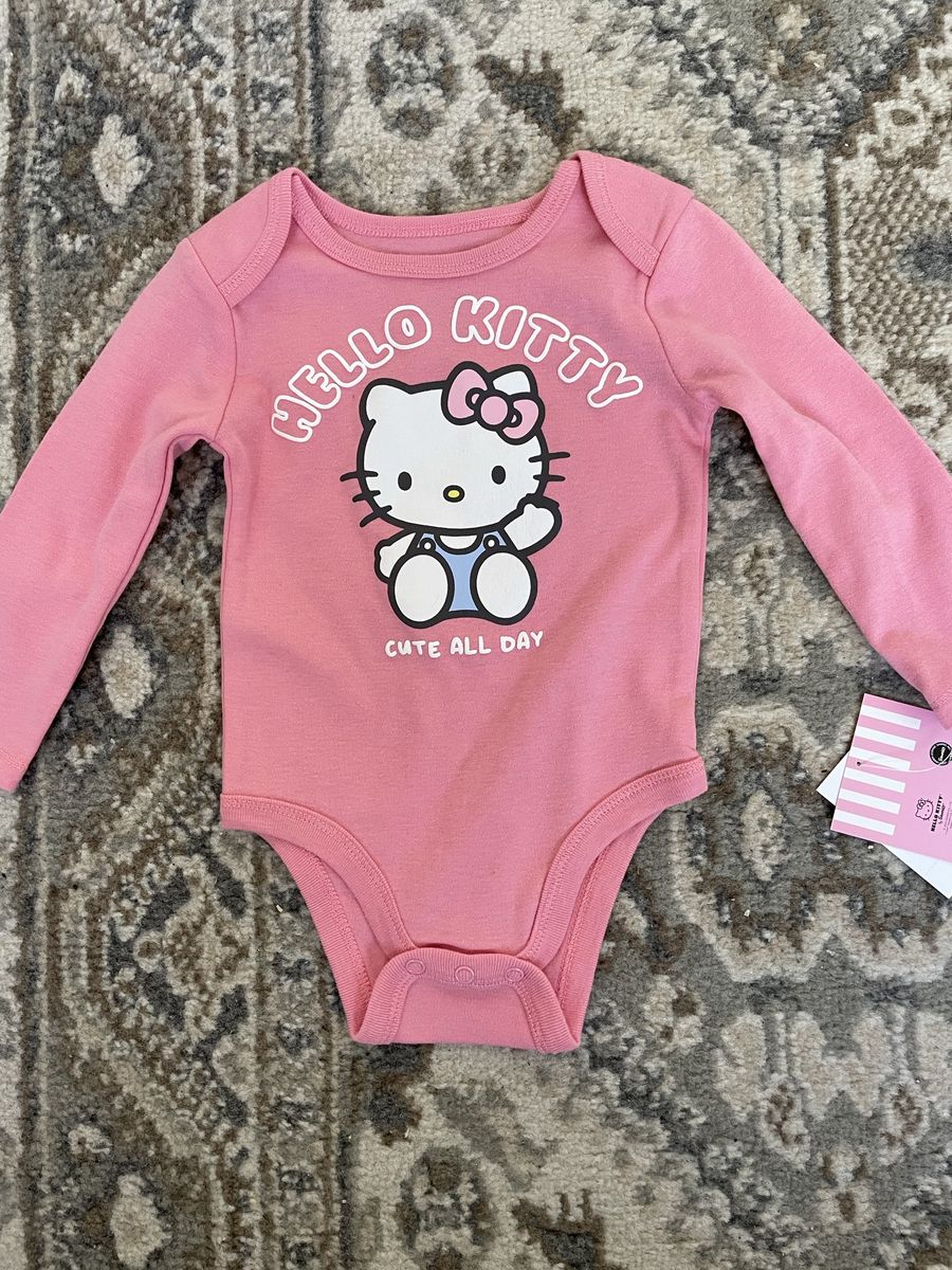 12 month baby girl one piece pink new hello Kitty