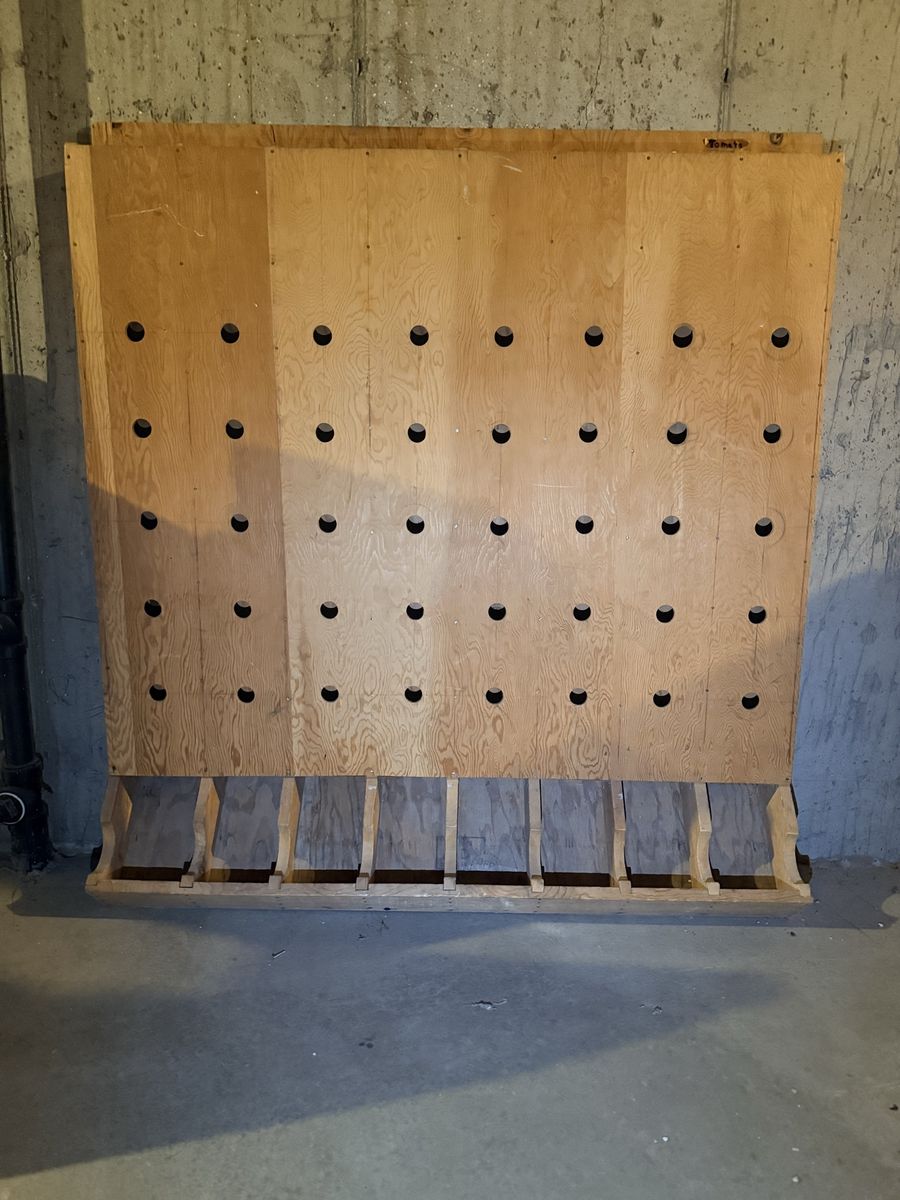 Wooden Food Storage Rack - Large Capacity Food Storage for Cans