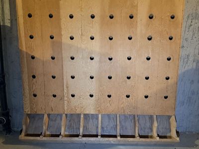 Wooden Food Storage Rack - Large Capacity Food Storage for Cans