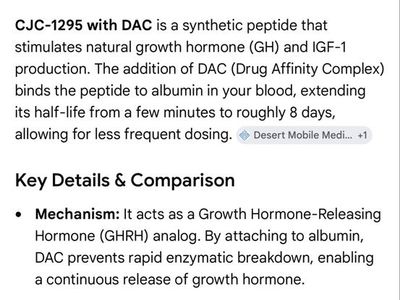 CJC W DAC muscle growth and hgh stimulation peptide 5 mg vials x10