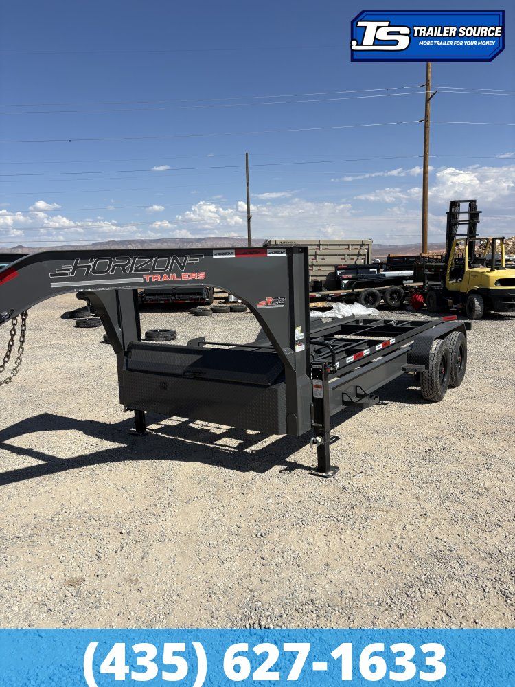 7x16 Horizon RDZ Gooseneck Roll Off Trailer Trailer - 18K GVWR -