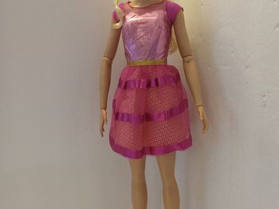 Barbie 28" Best Fashion Friend Doll - Blonde with Pink Metallic Dress Large Scale