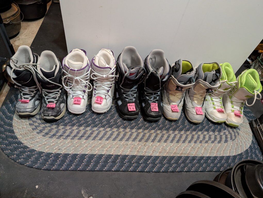 Various Snowboard Boots
