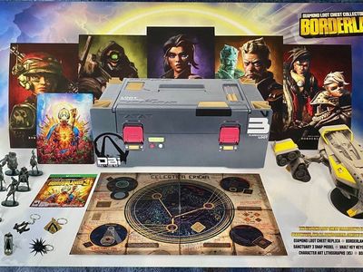 New Borderlands 3 Diamond Loot Chest Collector's Edition Replica & Merch Set