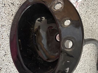 Ceramic black sink