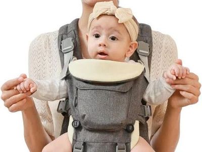 Sunveno Ergonomic Baby Carrier with Hip Seat - Gray
