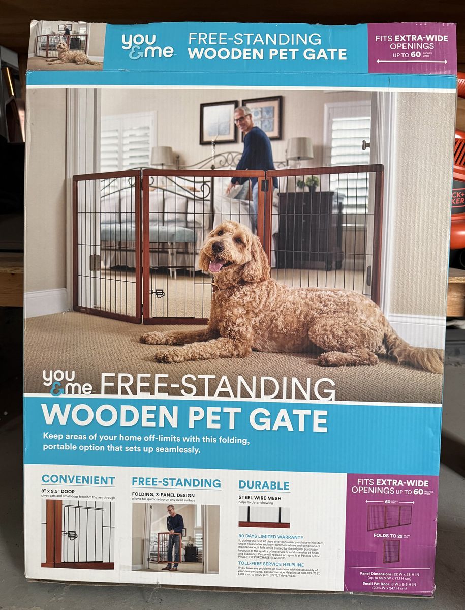 Two Free-Standing Pet Gates