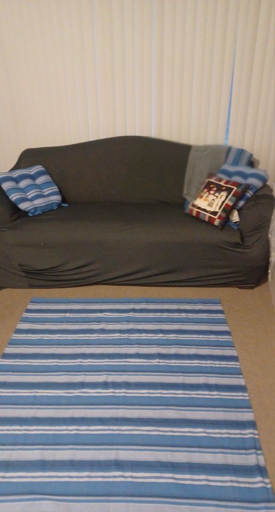 FLORAL SOFA AND CHAIR AND 1/2!