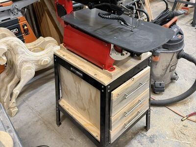 BAUER 22 in. Variable-Speed Scroll Saw package