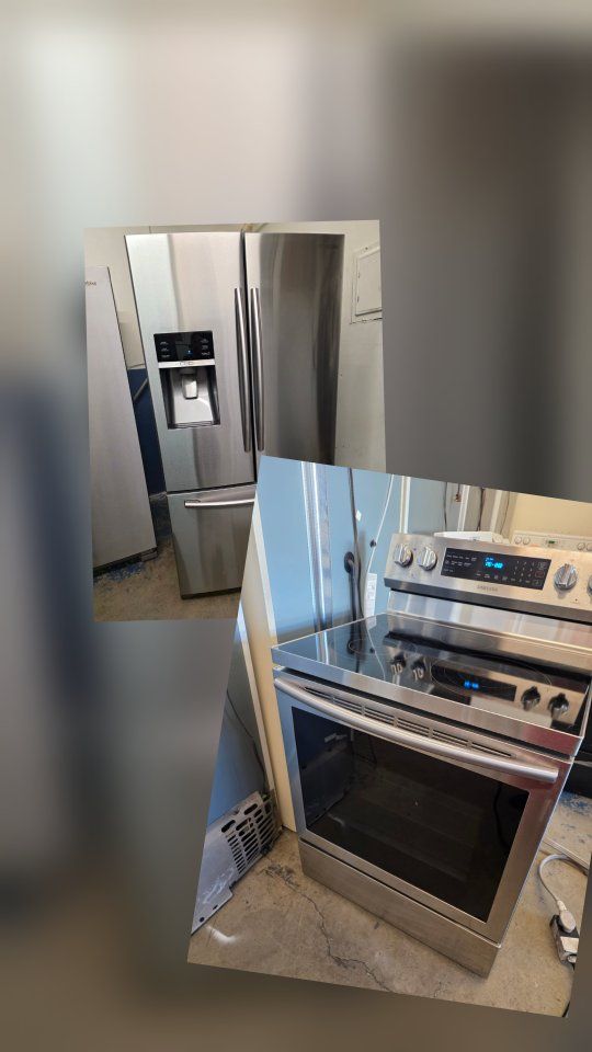 Samsung refrigerator and electric stove