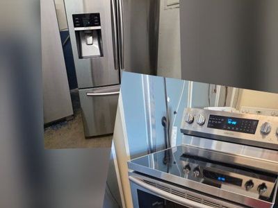 Samsung refrigerator and electric stove
