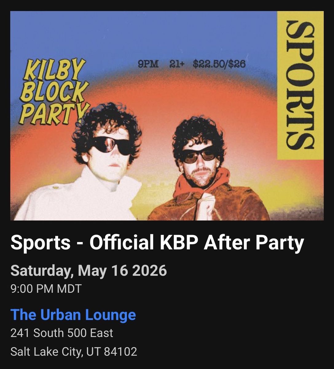 Sports - 2 Tickets Kilby Block Party Concert