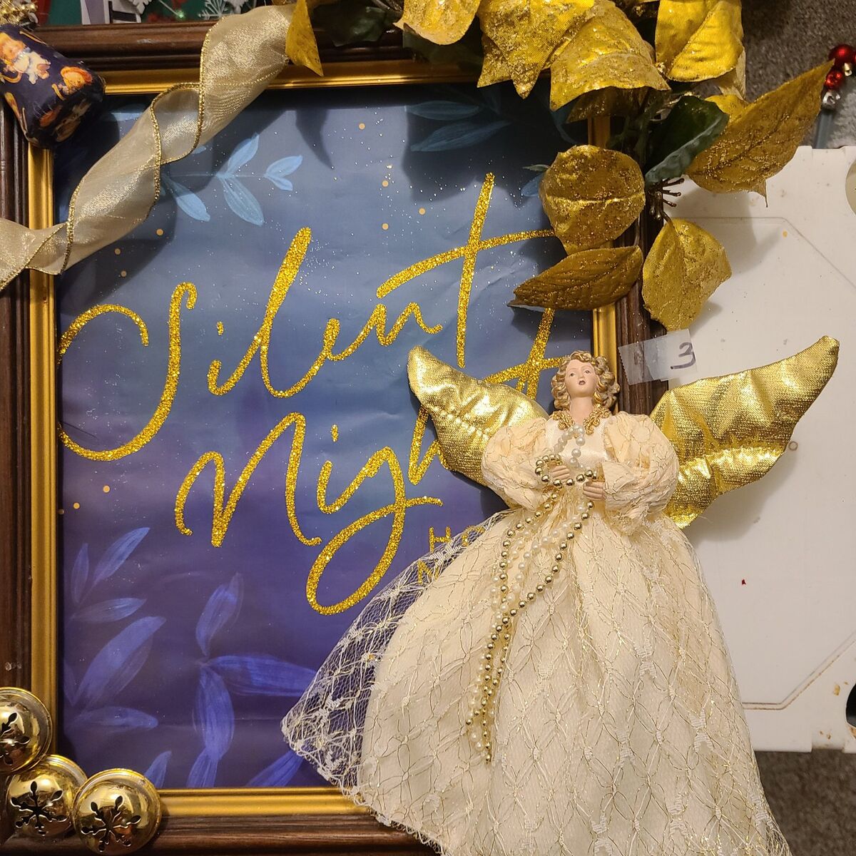 #3 Silent Night Angel Decoration 16x13.5