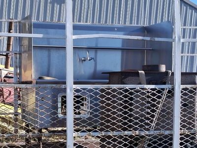 Stainless steel outdoor kitchen