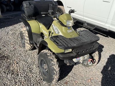 Polaris Sportsman 500 4x4 ATV - Olive Green, Utility Rack, Winch
