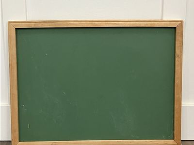 Vintage Wooden Framed Green Chalkboard Classroom School Board
