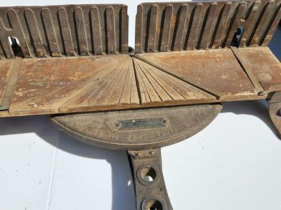 Vintage Cast Iron Miter Box