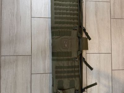 Tactical Olive Drab Soft Rifle Case and Shooting Mat Combo with MOLLE Webbing