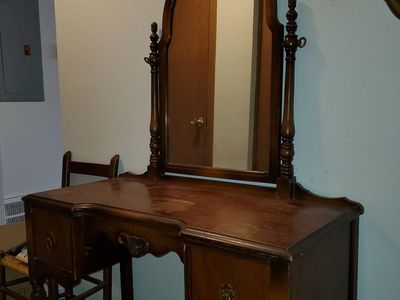 Desk with a mirror