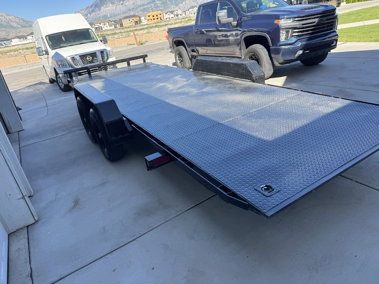 2024 Texoma 20ft 14K GVWR Tilt Deck Car Hauler Trailer - Metal Deck, Spare Tire, Low Use