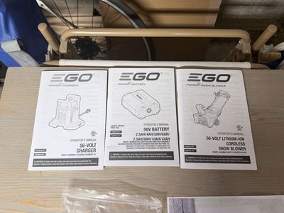 EGO Power+ SNT2110 56V Cordless Electric Snow Blower - 21-inch, 40ft Throwing Distance