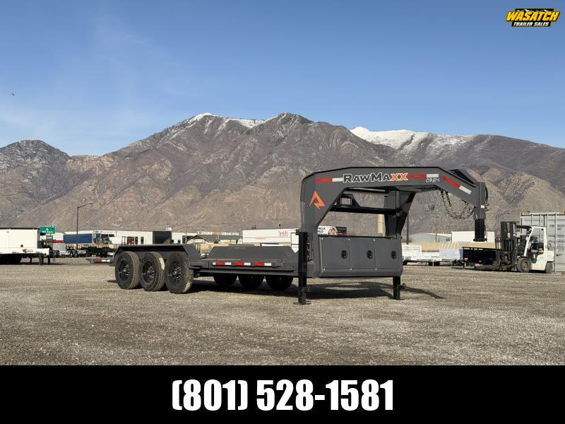 RawMaxx 7x24 G7X I-Beam Gravity Tilt Equipment Trailer