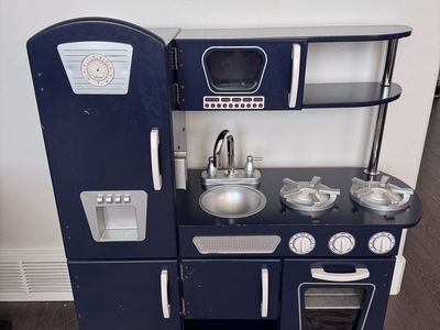 KidKraft Wooden Play Kitchen - Navy Blue