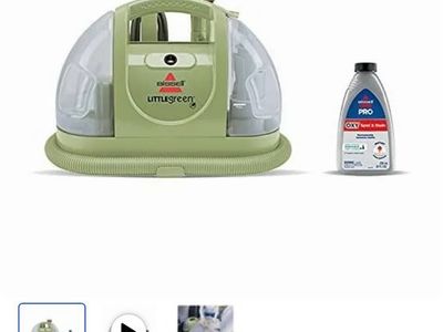 Bissell Little Green 1400B Multi-Purpose Portable Carpet & Upholstery Cleaner, Green