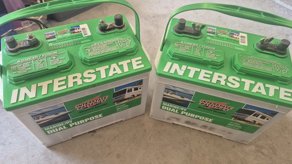 2 interstate 12v dual purpose batts