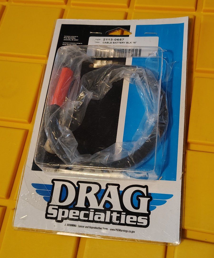 DRAG SPECIALTIES 16-IN BLACK BATTERY CABLE