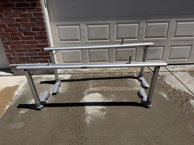 MAXXHAUL Universal Truck Rack Aluminum Ladder Lumber Utility Rack Adjustable