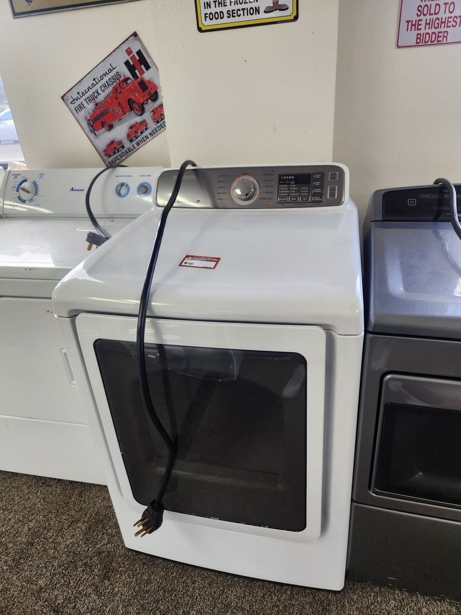Samsung Electric Dryer White Front Load Used Appliance