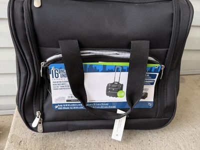 Protégé Arendale 16-Inch Rolling Underseater Carry-On Black