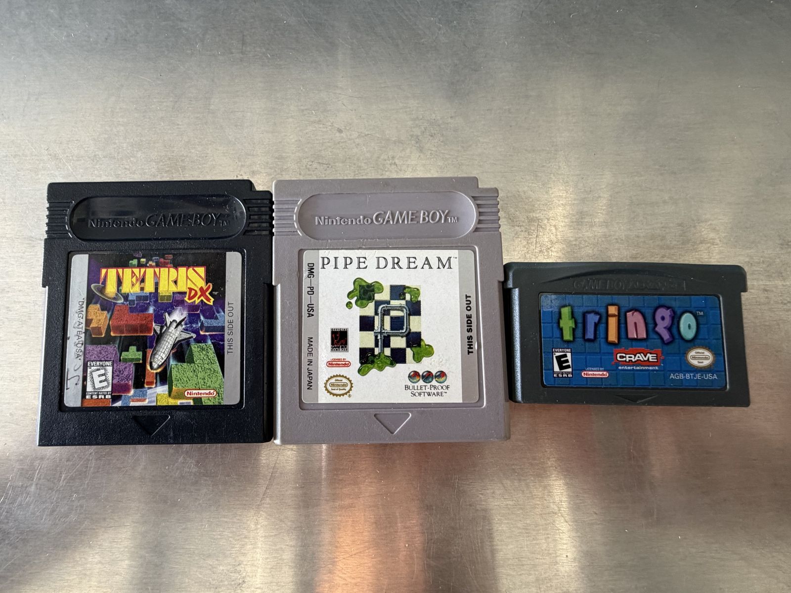 Gameboy puzzle game boy Tetris dx trigo pipe dream
