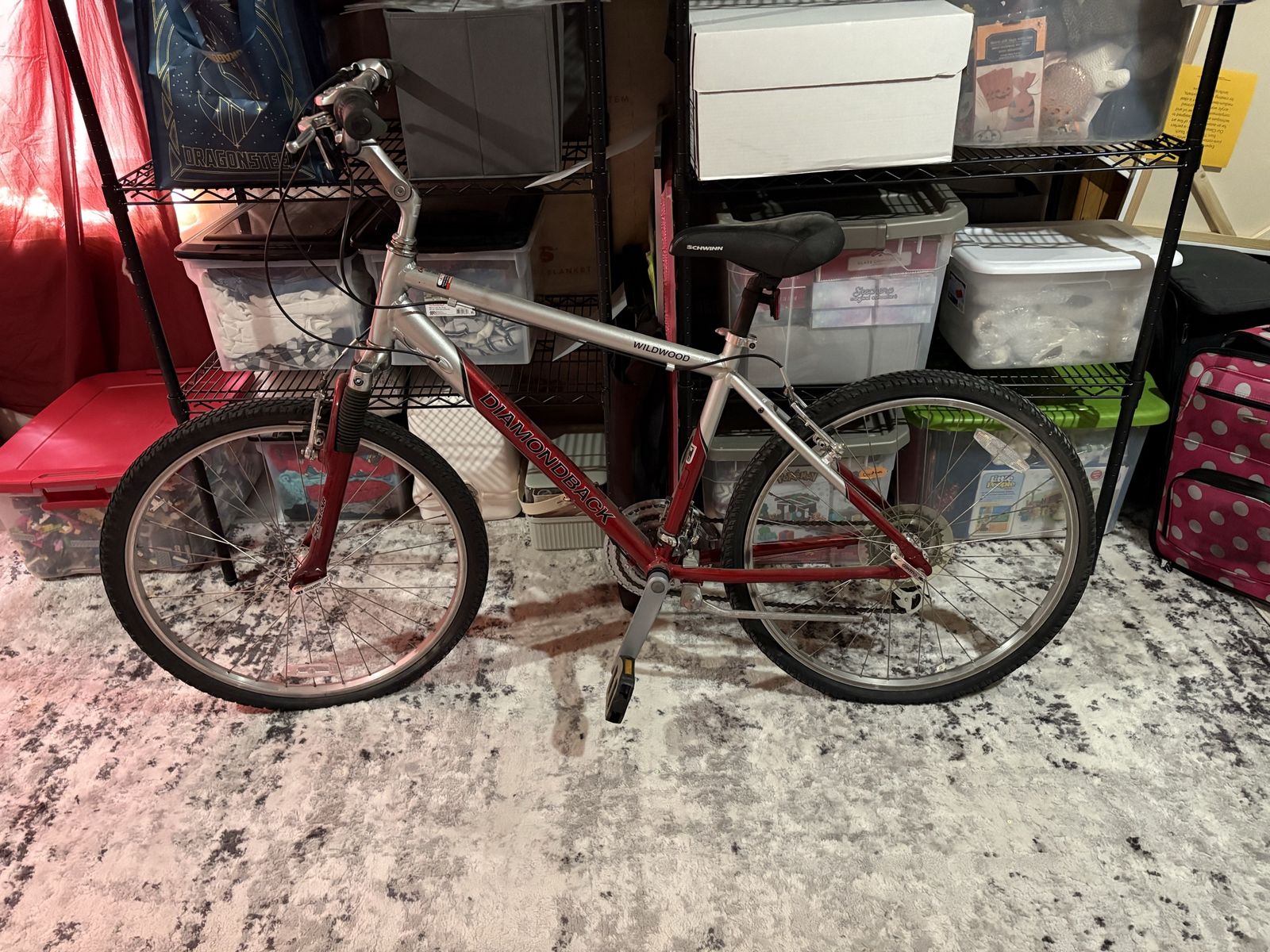 Diamondback Wildwood Bicycle - Silver and Red