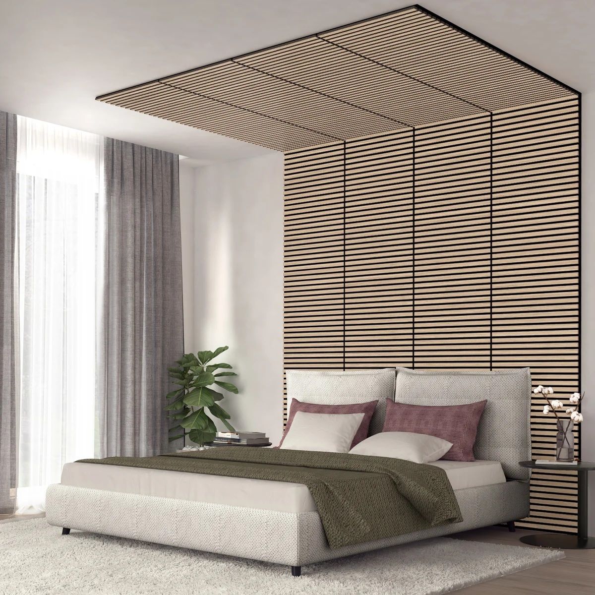 Artika Sonolok Slatted Sound Absorbing Panel 4-Count 60x60cm #102215