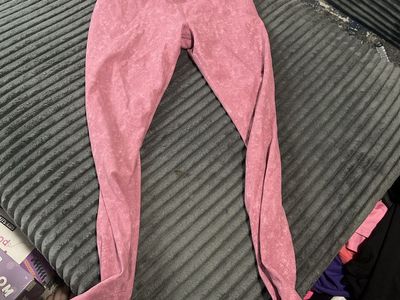 All in Motion Pink Acid Wash Leggings Size L (10/12)